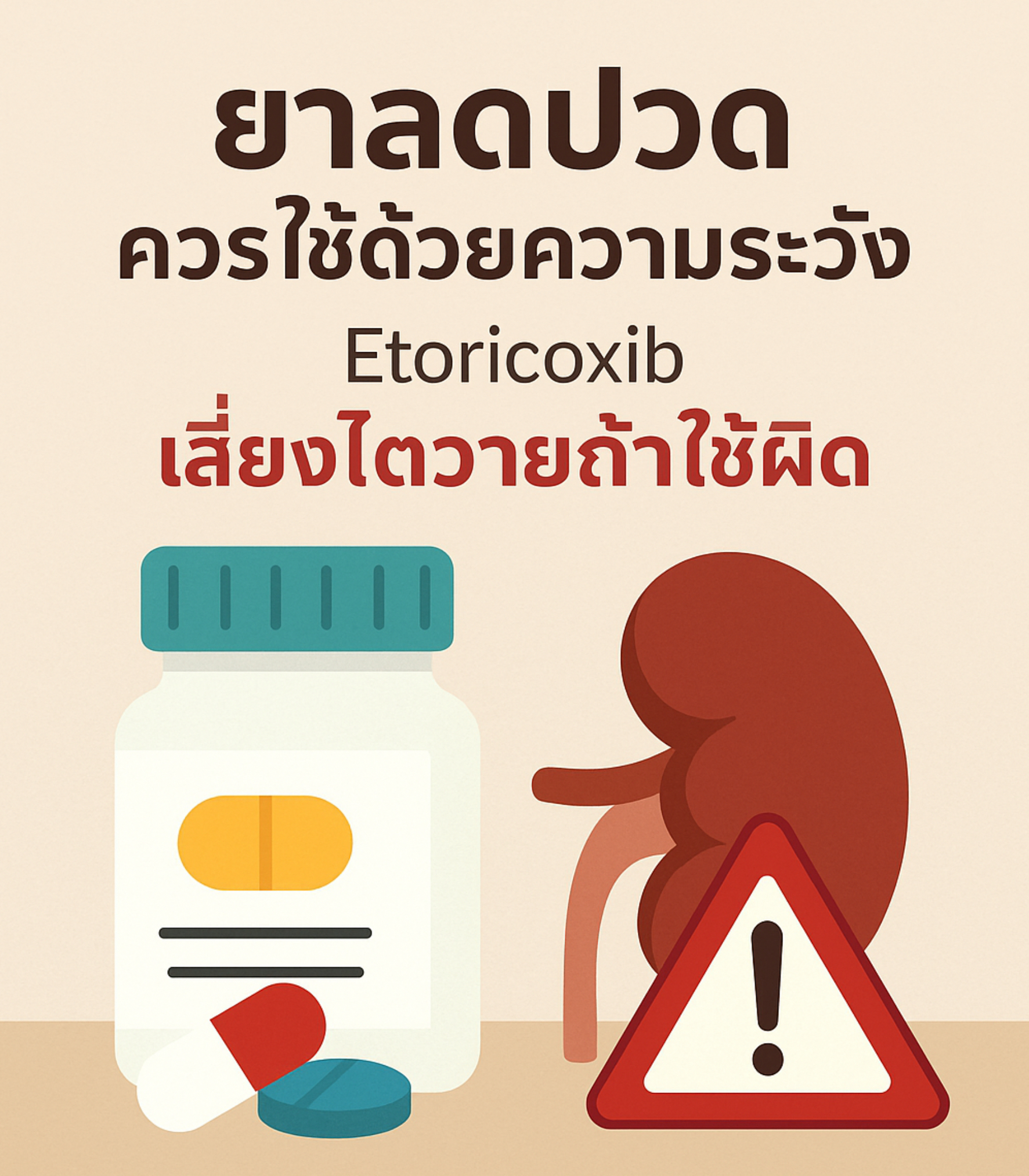 ทำไมบางคนกินยาลดการอักเสบ Etoricoxib แล้วไตวาย ?