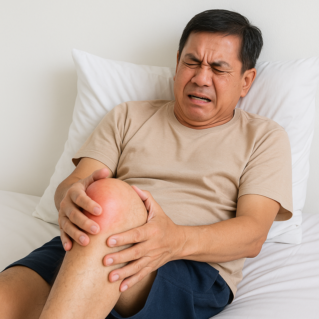 คนไข้ชายวัย 50 ปี เข่าบวมแดงร้อน สุดท้ายตรวจเจอข้อเข่าอักเสบติดเชื้อ!