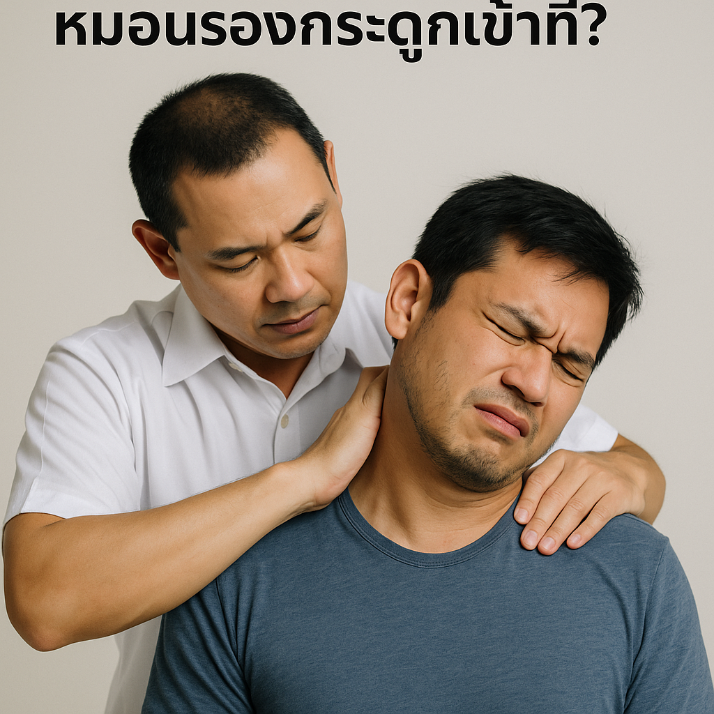 นวดจัดกระดูกช่วยให้หมอนรองกระดูกเข้าที่?