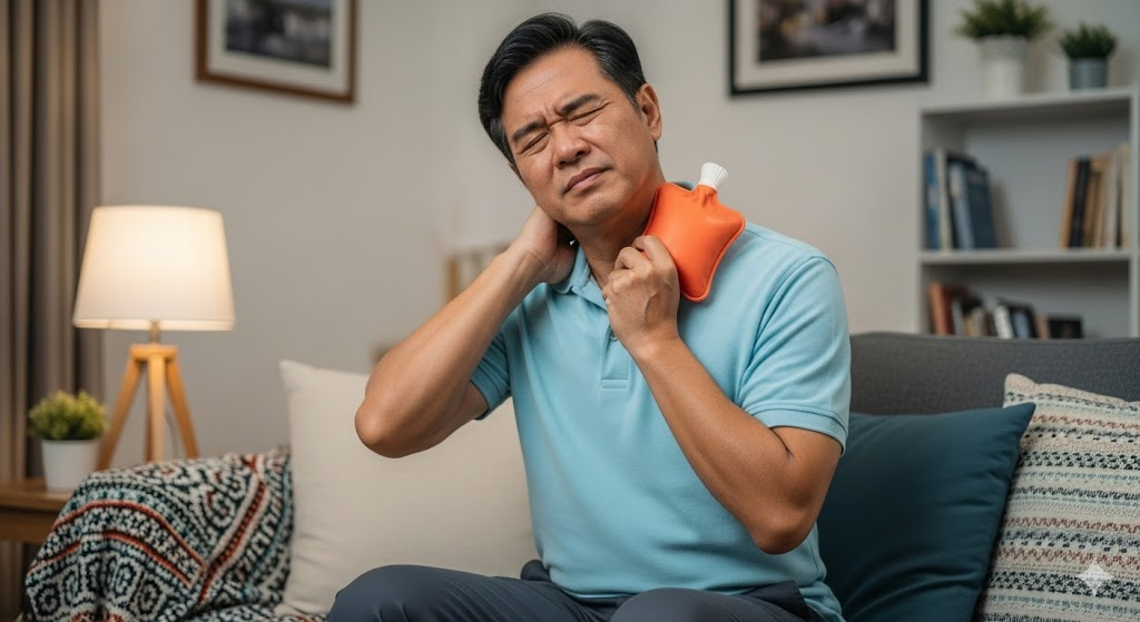 ประคบ "ร้อน" หรือ "เย็น"? ... ปวดหัวจากคอเสื่อม ใช้อันไหนถึงจะหาย (ประคบผิด ชีวิตเปลี่ยน!)