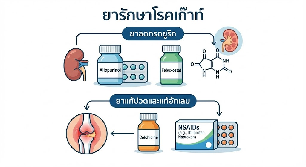 "ยาแก้เก๊าท์" กินอย่างไรให้หาย โรคสงบ และไม่พังพินาศเพราะผลข้างเคียง