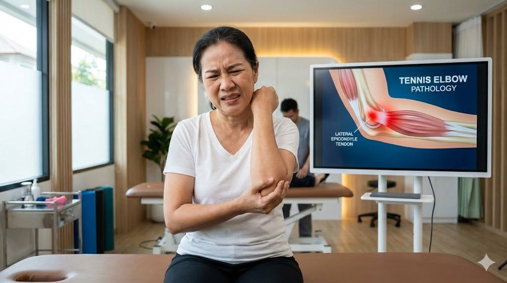 ข้อควรปฏิบัติและสิ่งที่ควรหลีกเลี่ยง สำหรับผู้ที่มีอาการปวดข้อศอก (Tennis Elbow)