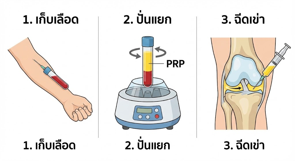 ไขข้อข้องใจ “ฉีดเกล็ดเลือดเข้มข้น (PRP)” รักษาข้อเข่าเสื่อม... ทางเลือกใหม่หรือแค่กระแส? เจาะลึกความจริงที่คนไข้ต้องรู้