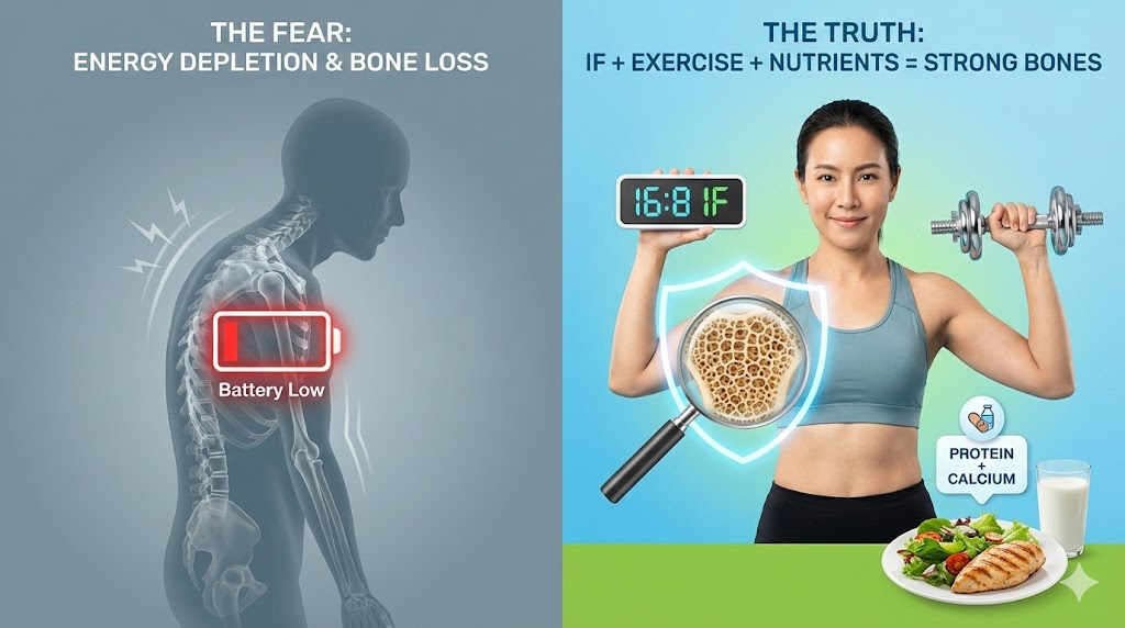 การทำ Intermittent Fasting (IF) อดอาหารนานๆ ทำให้ร่างกายสลายกระดูกมาใช้เป็นพลังงานจริงไหม?