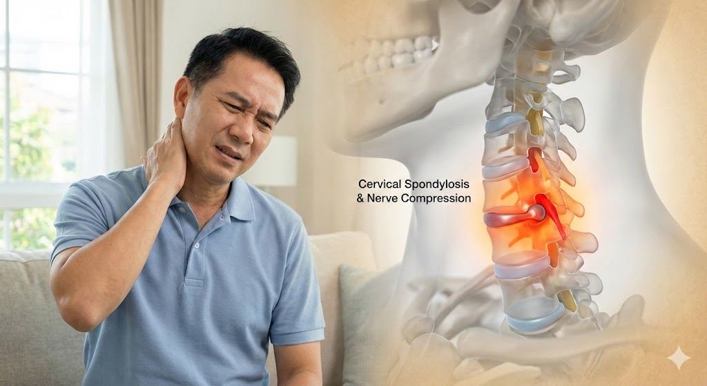 ปวดคอแบบไหน อันตราย? : 7 สัญญาณเตือนที่บอกว่า อาการปวดคอของคุณไม่ใช่แค่กล้ามเนื้ออักเสบธรรมดา แต่เป็นกระดูกเสื่อม