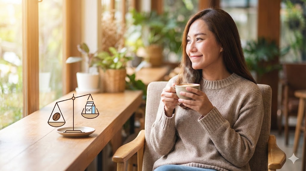 การดื่มกาแฟทุกวัน มีผลทำให้กระดูกพรุนเร็วขึ้นจริงหรือเปล่าครับ?