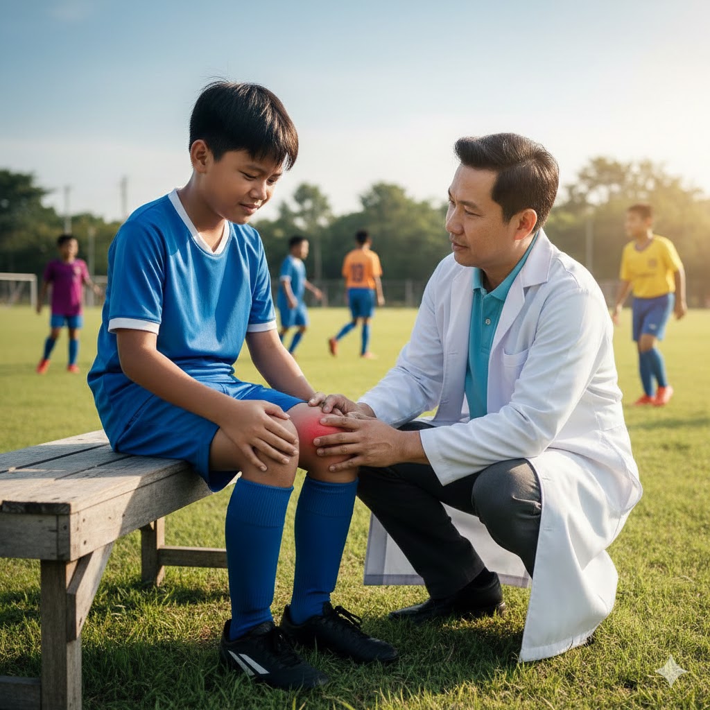 เข่านูน ปวดตอนสปีด พักแล้วหาย... สัญญาณเตือนโรค Osgood-Schlatter ที่พ่อแม่นักกีฬาไม่ควรละเลย”