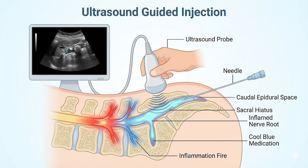 ปวดหลัง ฉีดยาแก้ปวดหลังเข้าโพรงประสาท (Ultrasound-Guided) 1 เข็ม... อยู่ได้นานแค่ไหน?