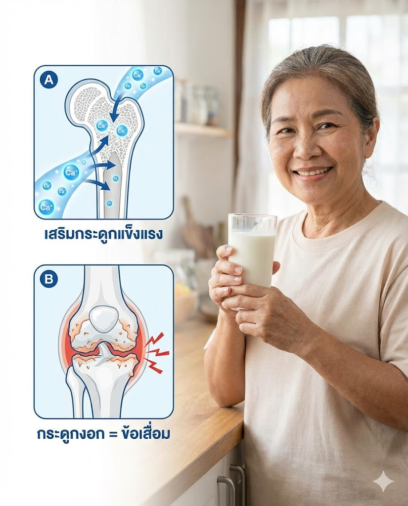 กินแคลเซียมแล้วกระดูกงอกจริงหรือ?