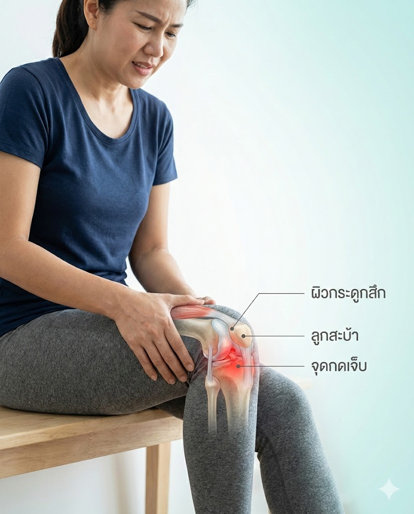 ทำไมผู้หญิงวัย 40+ ถึงปวด “หน้าเข่า” เวลาลงบันได? ทั้งที่ยังเดินพื้นราบได้ปกติ? (คำตอบอาจไม่ใช่ข้อเข่าเสื่อมแบบที่คุณคิด)