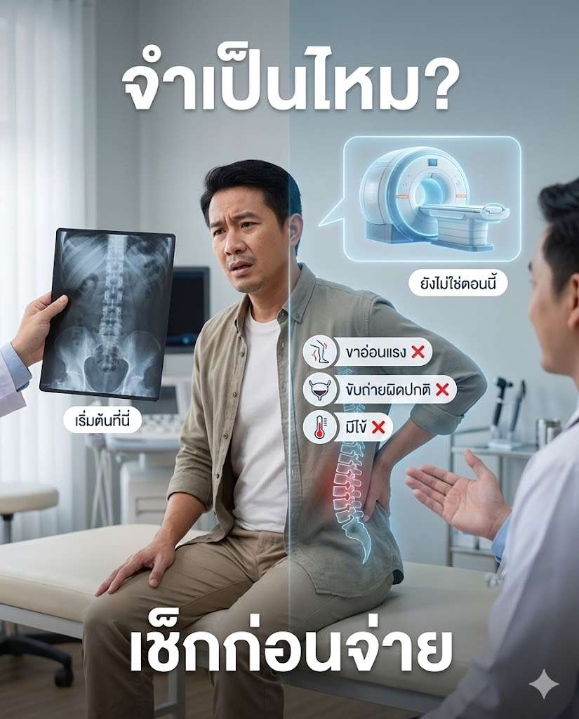 ปวดหลัง... ต้องทำ MRI ทุกคนไหม?