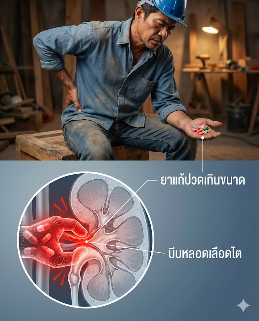 กินยาแก้ปวด-คลายกล้ามเนื้อบ่อยๆ... ระวังต้อง "ฟอกไต" ตลอดชีวิต? (เรื่องจริงหรือแค่ขู่?)
