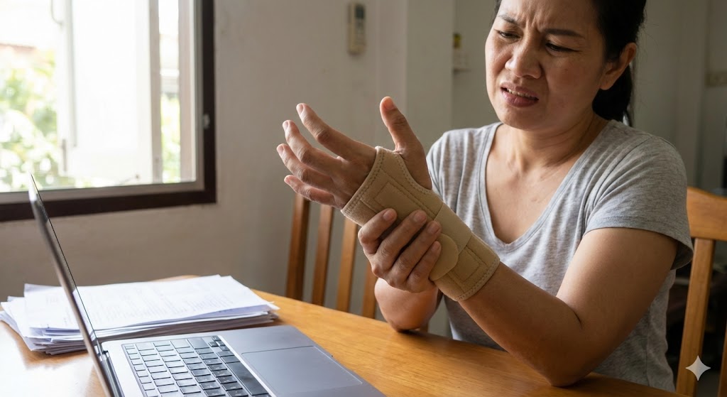 ตื่นมานิ้วแข็ง กำมือไม่ได้ เหมือนมีไฟช๊อตที่ข้อมือ... สัญญาณเตือนที่ไม่ควรปล่อยไว้จนมือลีบ"