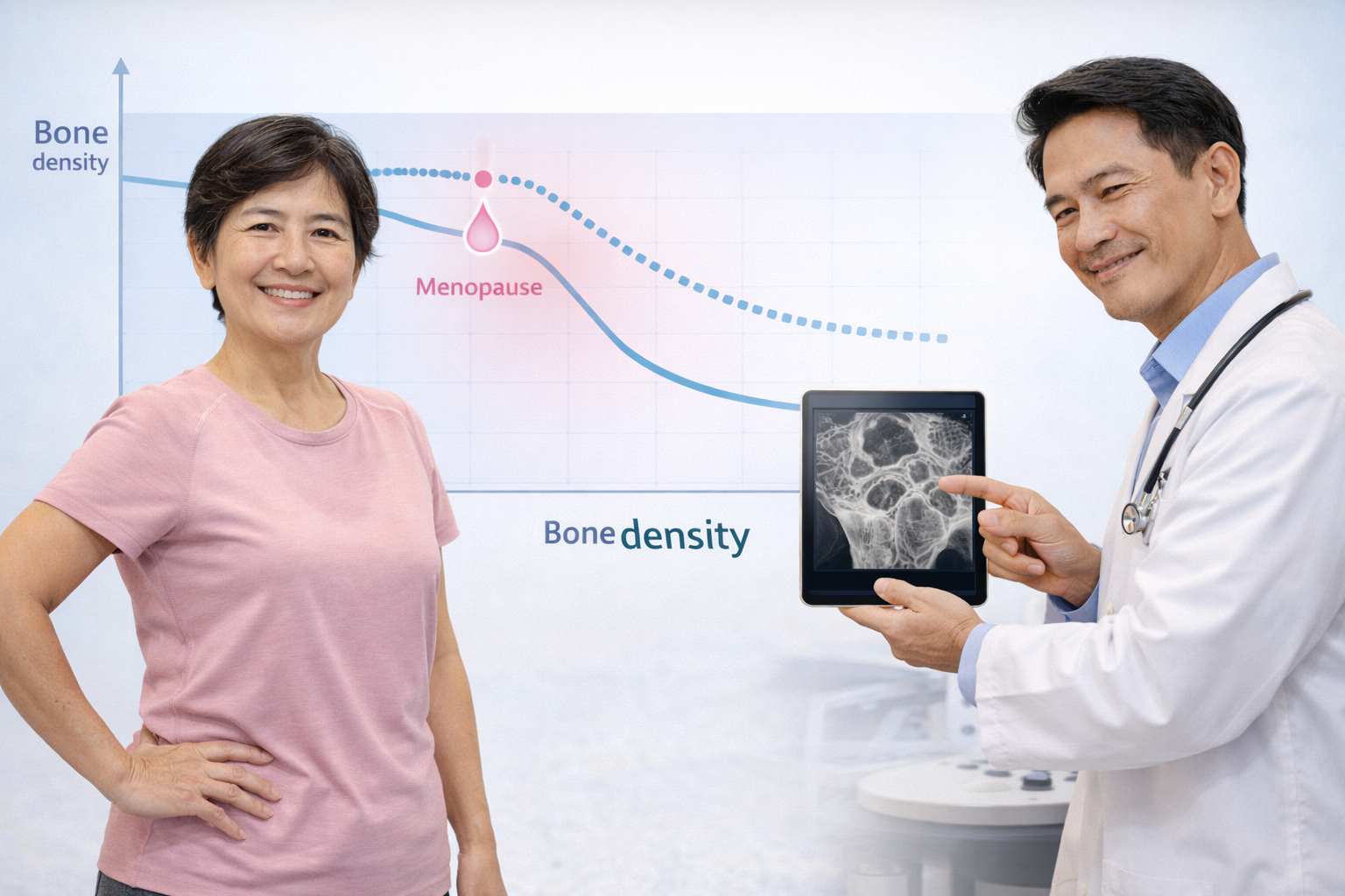 ผู้หญิงวัย 50+ ควรเริ่มดูแลมวลกระดูกเมื่อไร
