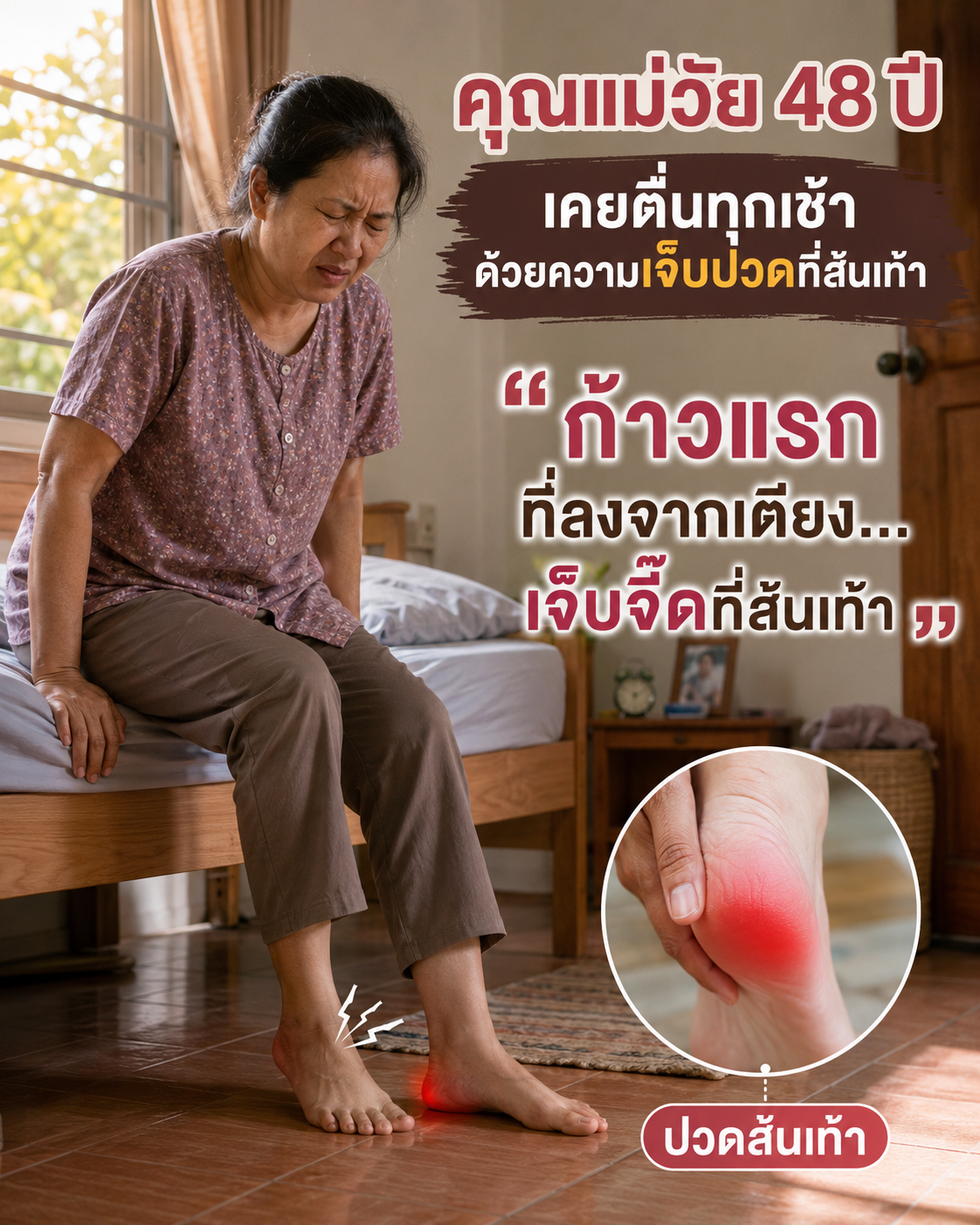 ปวดส้นเท้า หลายคนบอกว่า "ทนไปก่อน มันก็หายเอง"