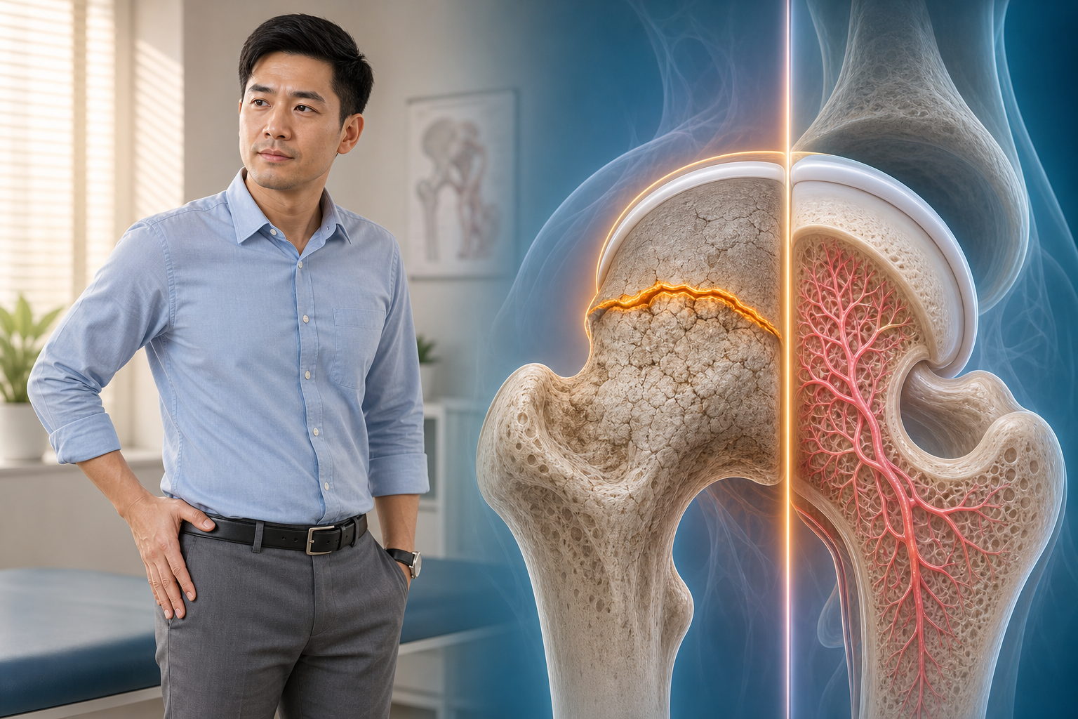 ปวดสะโพกรุนแรงไม่ได้แปลว่าต้องเปลี่ยนข้อเสมอ — ถ้าจับระยะโรคได้ถูกต้อง