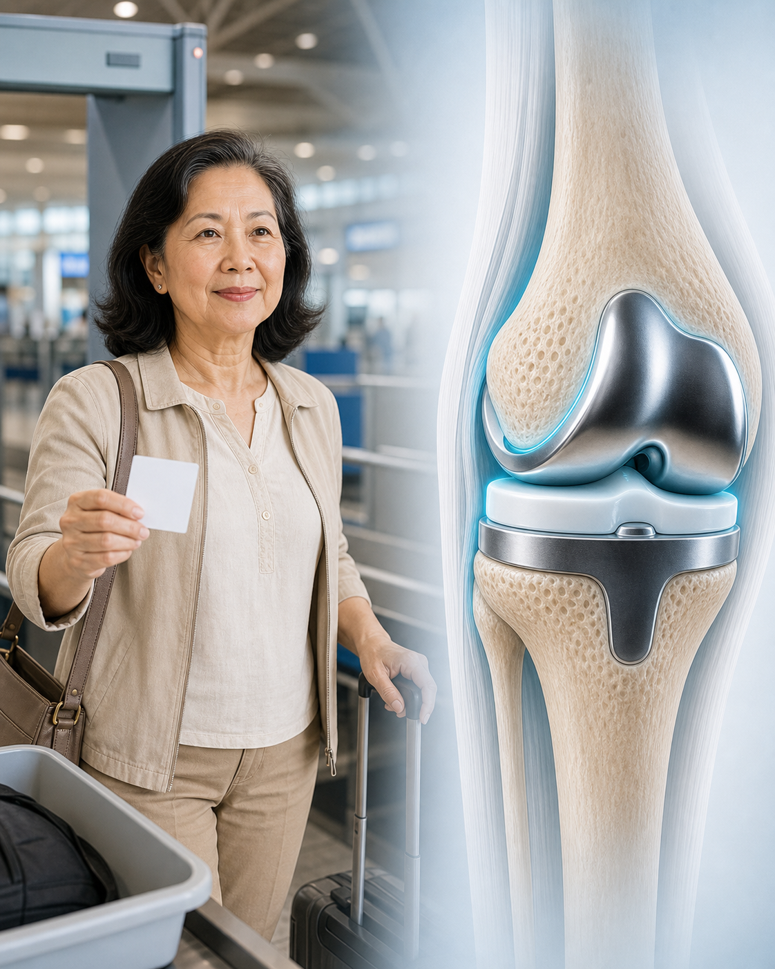 สิ่งที่ผู้มีข้อเข่าเทียมควรรู้ก่อนทำ MRI และเดินทางทางเครื่องบิน