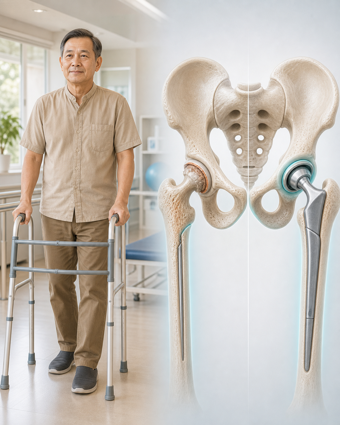 ผ่าสะโพกสองข้างพร้อมกัน — ข้อดีและความเสี่ยงที่ต้องรู้ก่อนตัดสินใจ