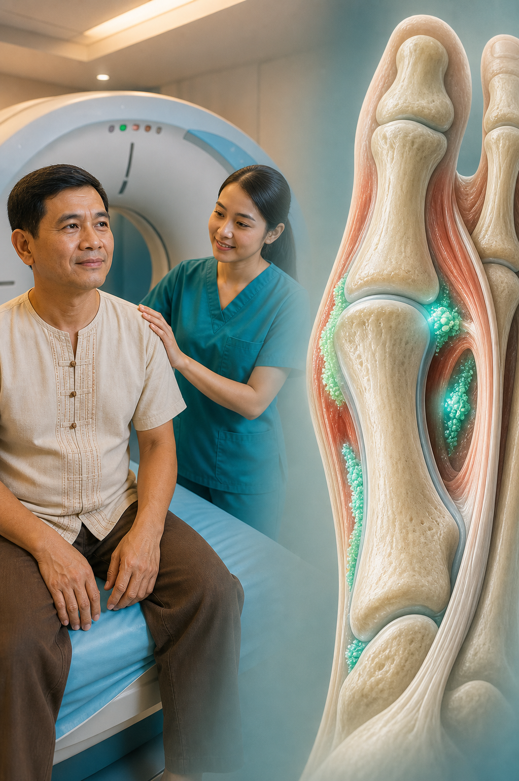เมื่อการเจาะน้ำในข้อไม่ใช่คำตอบเดียวของการยืนยันโรคเก๊าท์